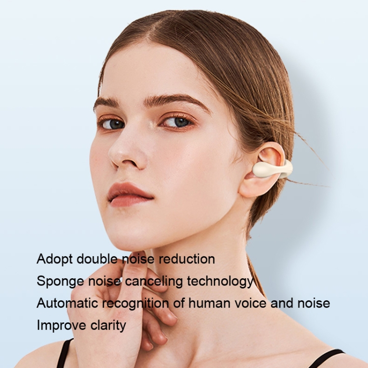 Dual Ear Bone Conduction Wireless Bluetooth Earphones Ear Clip Wear Mini Sport(Blue) Dual Ear Bone Conduction Wireless Bluetooth Earphones Ear Clip Wear Mini Sport(Blue)
