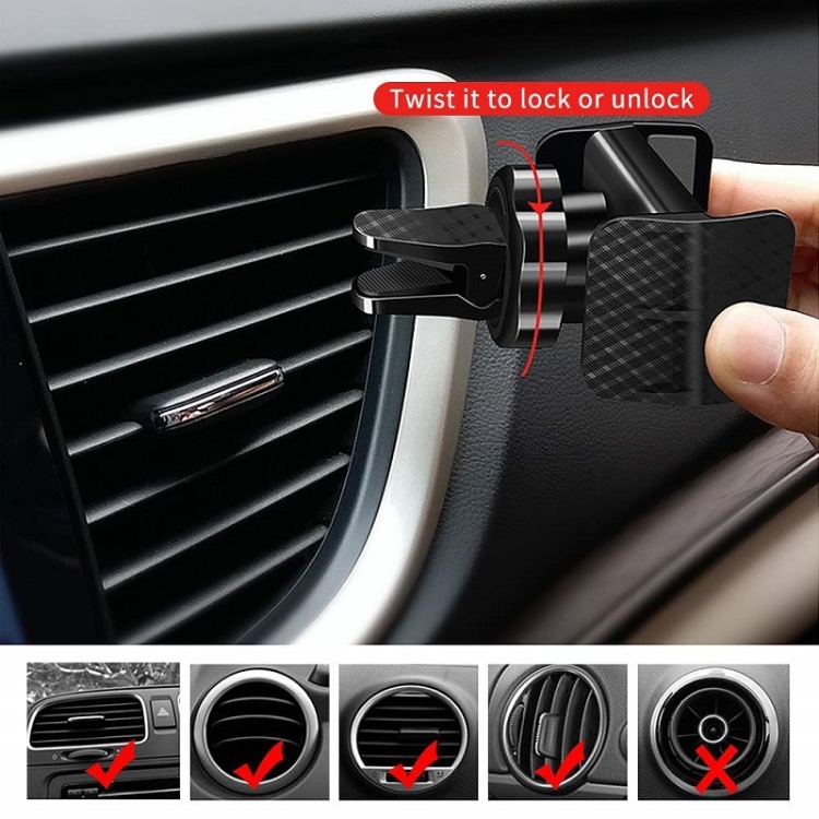 360-degree Rotating Car Air Outlet Multi-functional Mobile Phone Holder(Black) 360-degree Rotating Car Air Outlet Multi-functional Mobile Phone Holder(Black)