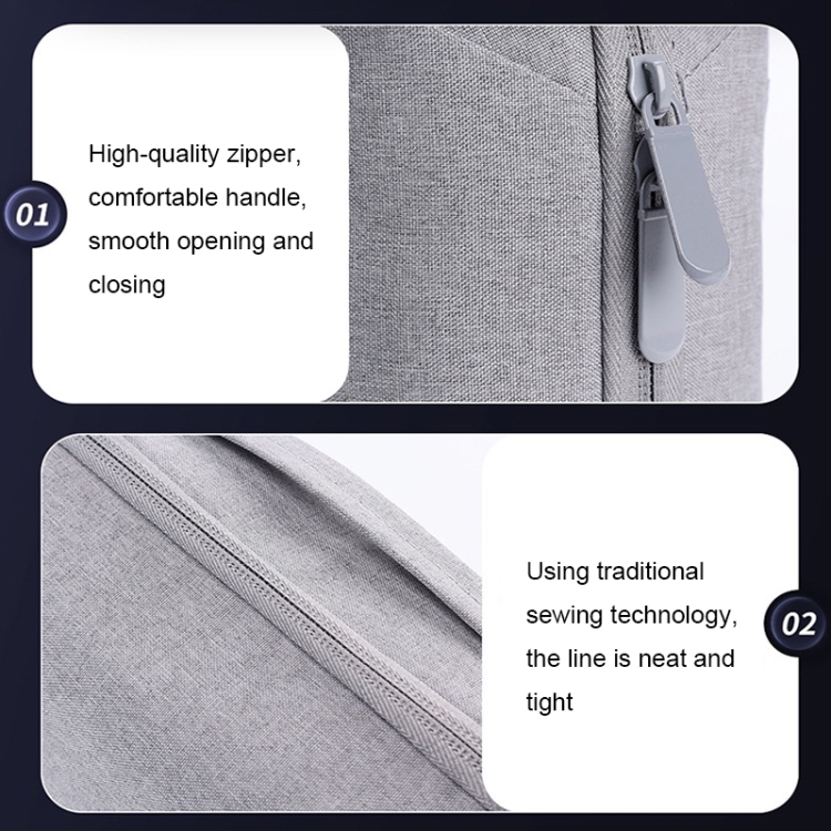 BUBM Large Capacity Digital Storage Bag Multi-Compartment Earphone Data Cable Storage Bag(Grey) BUBM Large Capacity Digital Storage Bag Multi-Compartment Earphone Data Cable Storage Bag(Grey)