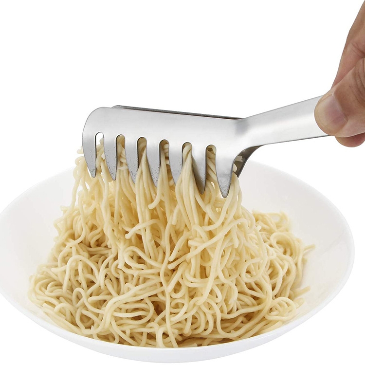 Pince à spaghetti – Pince à pâtes de cuisine en acier inoxydable en forme  de peigne Pince à nouilles Pince à pâtes Outil de cuisine (20,3 cm)