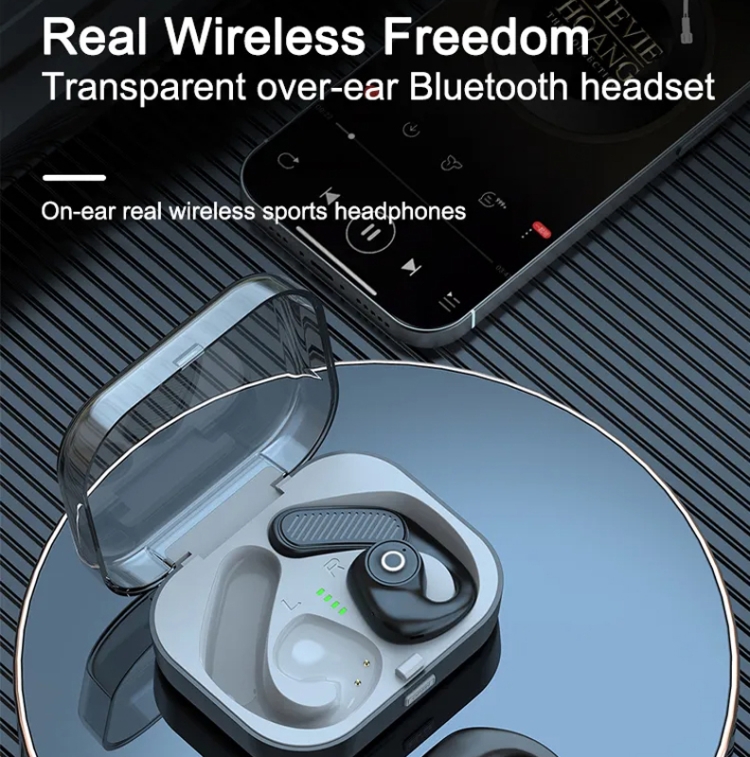 K23 TWS Hanging Ear Earphones Air Conduction Bluetooth Headset(Sky Blue) K23 TWS Hanging Ear Earphones Air Conduction Bluetooth Headset(Sky Blue)
