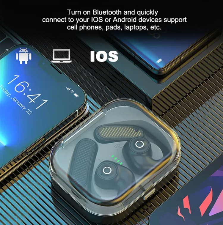 K23 TWS Hanging Ear Earphones Air Conduction Bluetooth Headset(Sky Blue) K23 TWS Hanging Ear Earphones Air Conduction Bluetooth Headset(Sky Blue)