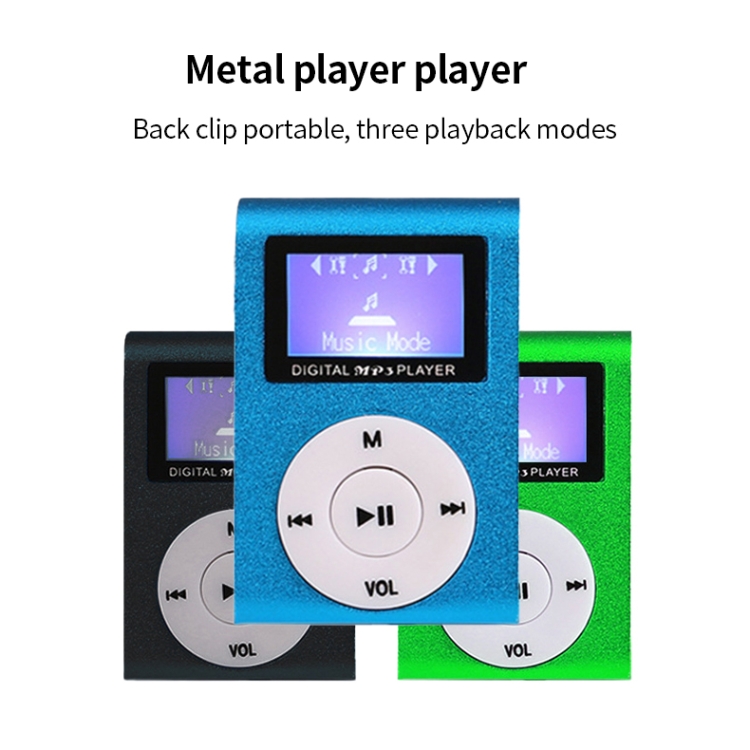 Reproductor Mp3 Digital Player Con Auriculares Y Cable.