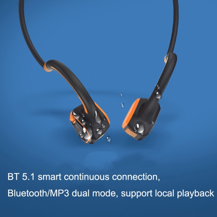 Bluetooth 5.0 Écouteur Natation à Conduction Osseuse,16 Go Mémoire