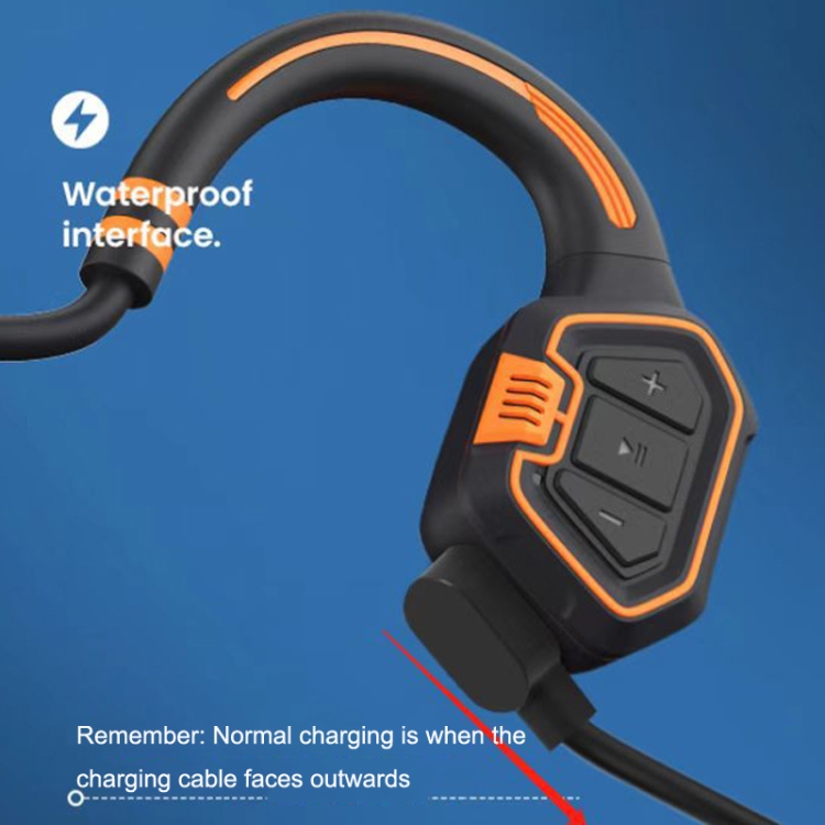 Écouteurs intra-auriculaires sans fil Bluetooth pour natation étanche IP68  Open Ear Bone Conduction Casque de sport intégré Mémoire 8 Go MP3 avec