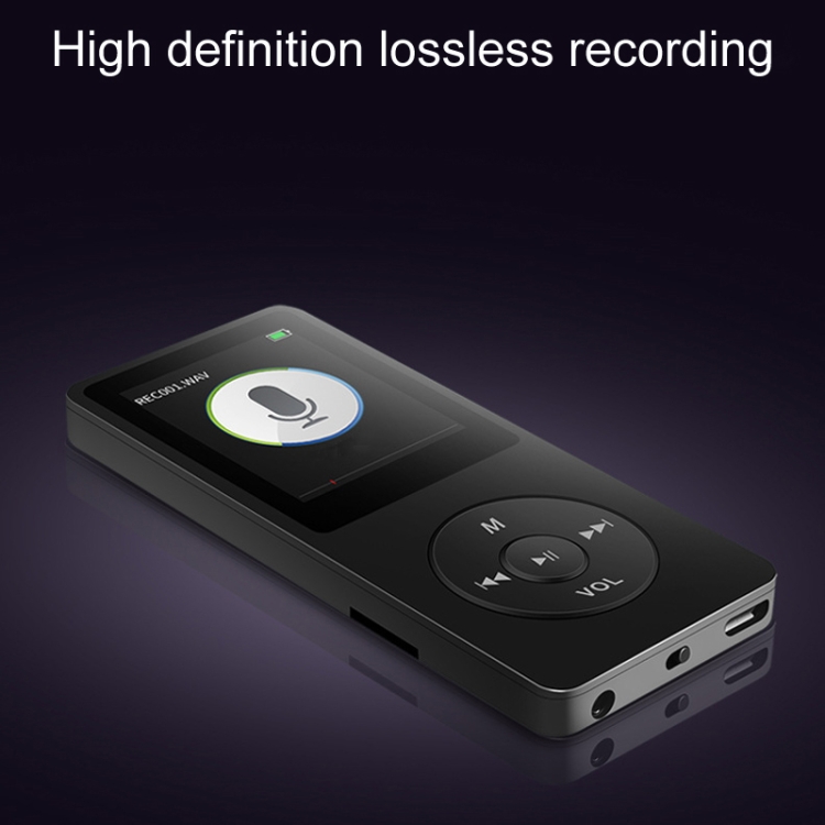 Leitor MP3 Portátil - 16GB, Rádio FM, Gravação Voz, E-books