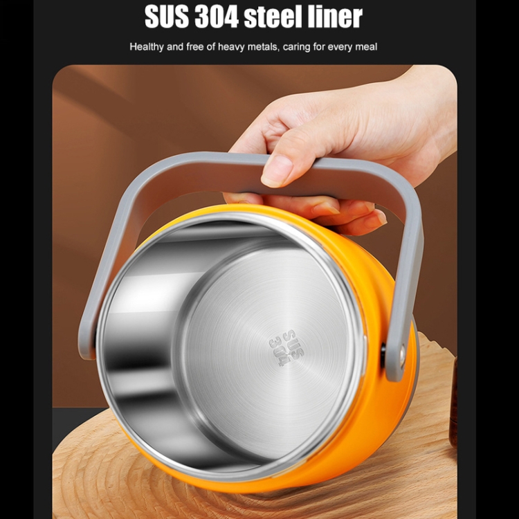 2.0L 304 Food Grade Insulated Lunch Box Electric Thermostat Lunch Bucket, CN Plug, Color