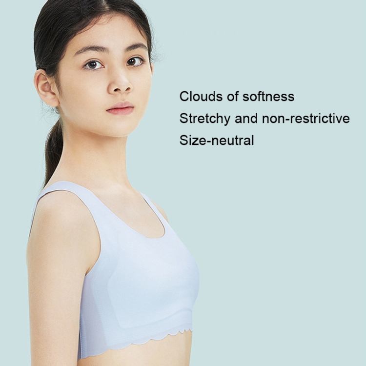 Seamless Girls Underwear Small Undershirt Summer Thin Bra, Size:  80/F1(Light Apricot)