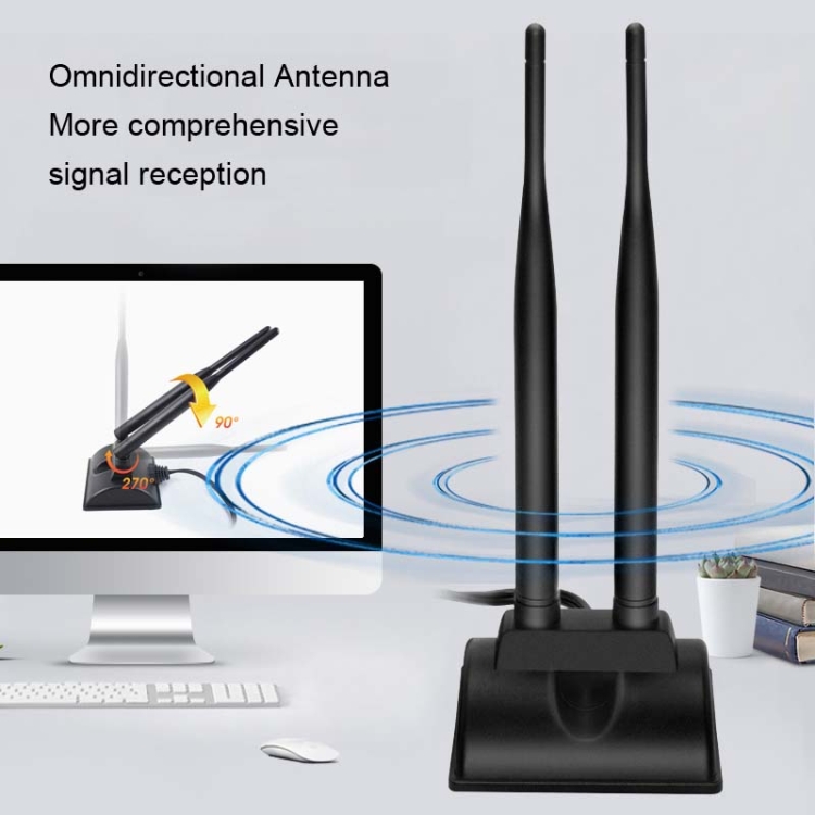 Antenne WiFi 2,4 GHz sur base magnétique