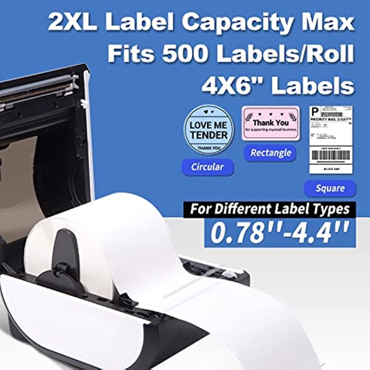 D520-BT Bluetooth Thermal Shipping Label Printer 4X6 - Imprimante  d'étiquettes thermiques rose sans fil pour Shipp