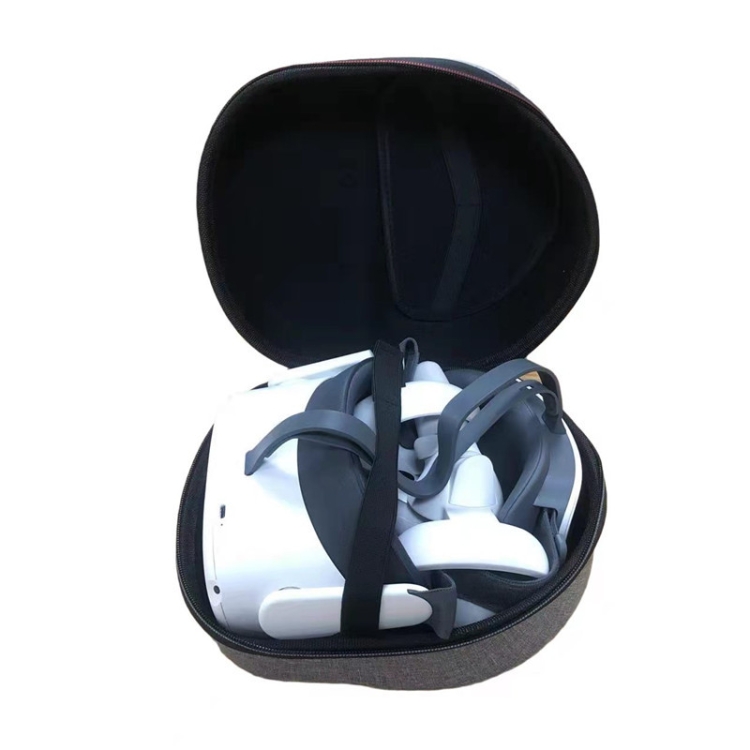 Para Oculus Quest 1/2 Paquete de almacenamiento VR Bolsa de gafas integrada Estuche antipresión a prueba de polvo (pequeño gris) - B6