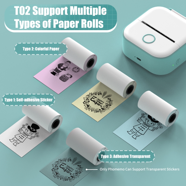Phomemo T02 Standard Error Mini Pocket Stampante termica per