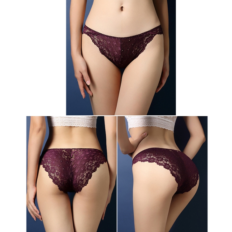 156 3pcs Butterfly Lace Embroidery Slitted Panties Women Sexy
