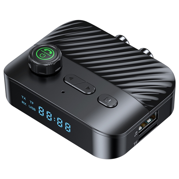 Digital Display Bluetooth 5.3 Audio Receiver Transmitter Support USB /TF Card MP3 Player Digital Display Bluetooth 5.3 Audio Receiver Transmitter Support USB /TF Card MP3 Player