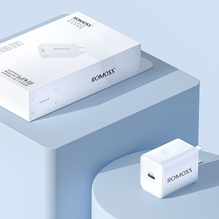 ROMOSS AC30C PD 30W Single Port Type-C/USB-C Gallium Nitride Charger ...