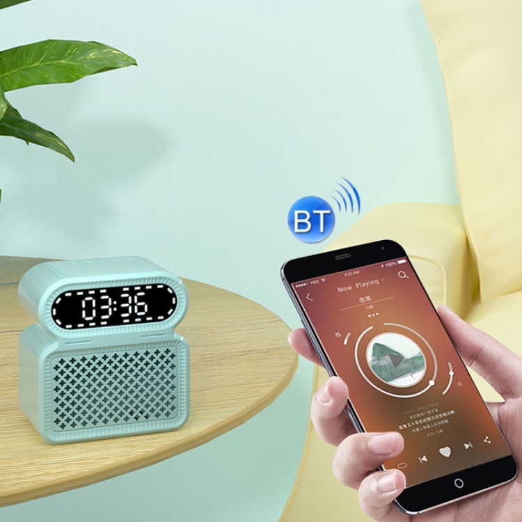 Desktop Alarm Clock Bluetooth Speaker Dual-speaker High-power Computer Audio(Light Yellow) Desktop Alarm Clock Bluetooth Speaker Dual-speaker High-power Computer Audio(Light Yellow)