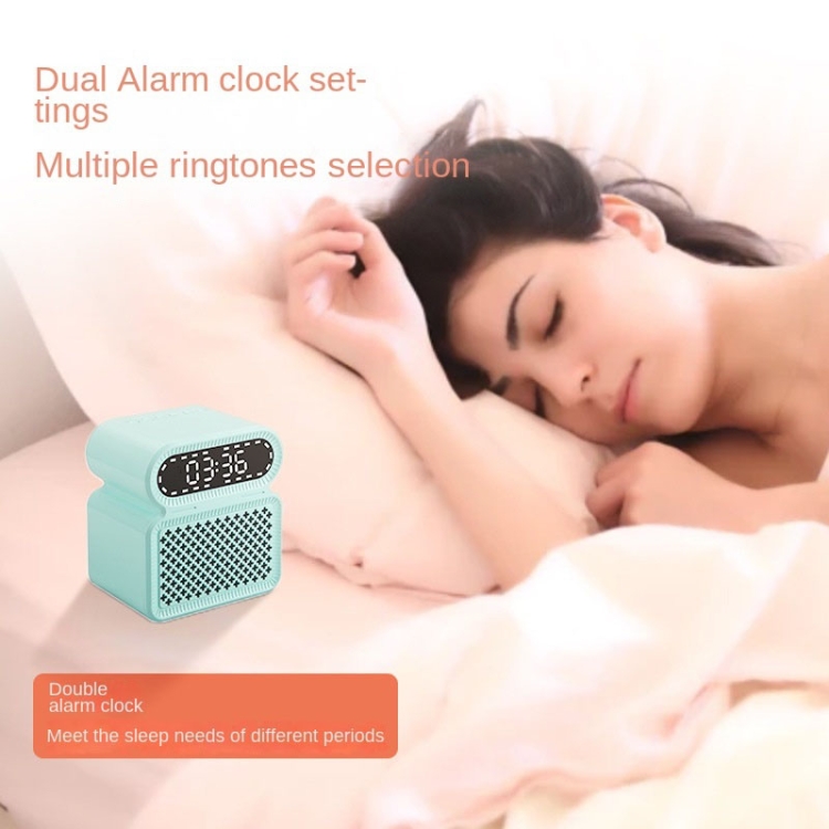 Desktop Alarm Clock Bluetooth Speaker Dual-speaker High-power Computer Audio(Light Yellow) Desktop Alarm Clock Bluetooth Speaker Dual-speaker High-power Computer Audio(Light Yellow)