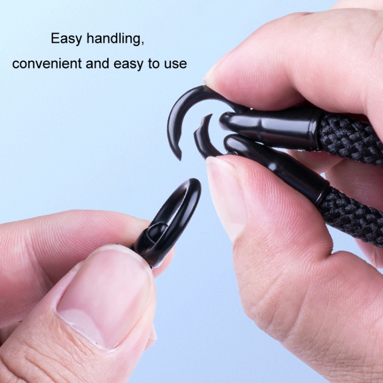 Nylon Braided Lanyard For Mobile Phone Multi-function Anti-lost Pad(Dark Purple) Nylon Braided Lanyard For Mobile Phone Multi-function Anti-lost Pad(Dark Purple)