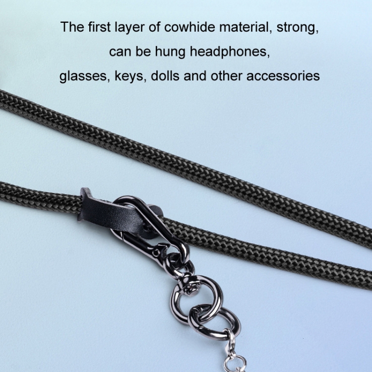 Nylon Braided Lanyard For Mobile Phone Multi-function Anti-lost Pad(Dark Purple) Nylon Braided Lanyard For Mobile Phone Multi-function Anti-lost Pad(Dark Purple)