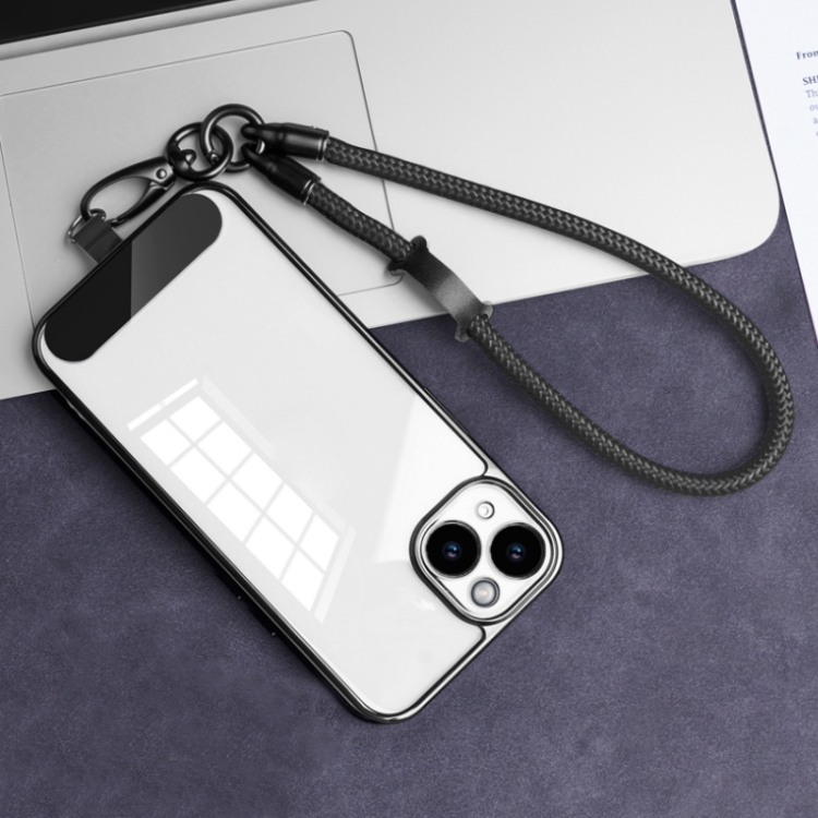 Nylon Braided Lanyard For Mobile Phone Multi-function Anti-lost Pad(Dark Purple) Nylon Braided Lanyard For Mobile Phone Multi-function Anti-lost Pad(Dark Purple)
