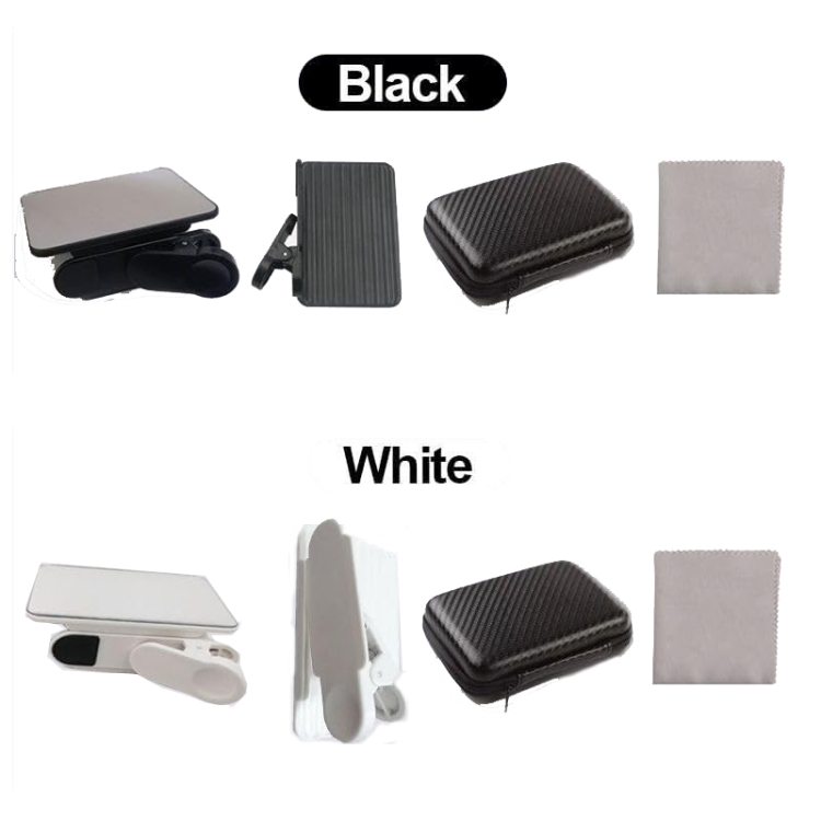 Smartphone Camera Mirror Reflection Clip Selfie Reflector Shooting Supplies, Spec: Black Kit Smartphone Camera Mirror Reflection Clip Selfie Reflector Shooting Supplies, Spec: Black Kit