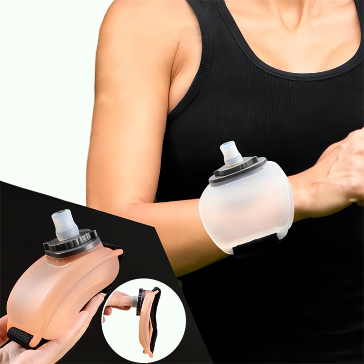 200ml Outdoor Running Wrist Water Bottle Hands Free Sports Cup(Skin Color) - B1