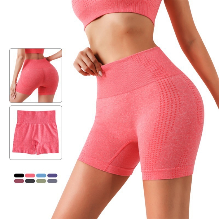 Women Fitness Sports Butt Lifting Shorts Shaping Beauty External Wear  Leggings, Size: L/XL(Pink)