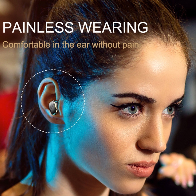 Digital Display Earphones In-Ear High Power Gaming Wireless Sports TWS Earphones(Black) Digital Display Earphones In-Ear High Power Gaming Wireless Sports TWS Earphones(Black)