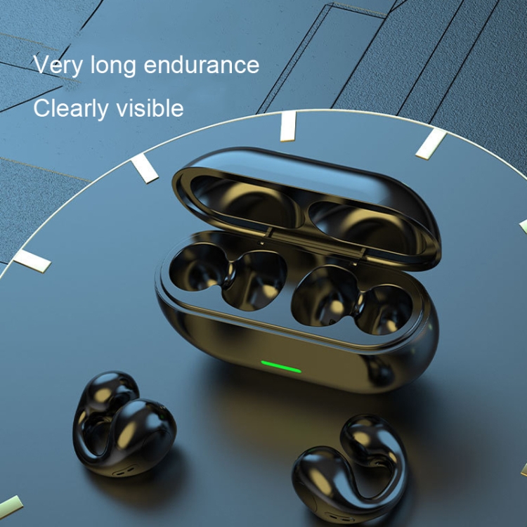 BT12 Wireless Bluetooth Ear Clip Sport Noise Reduction Headphones(Black)