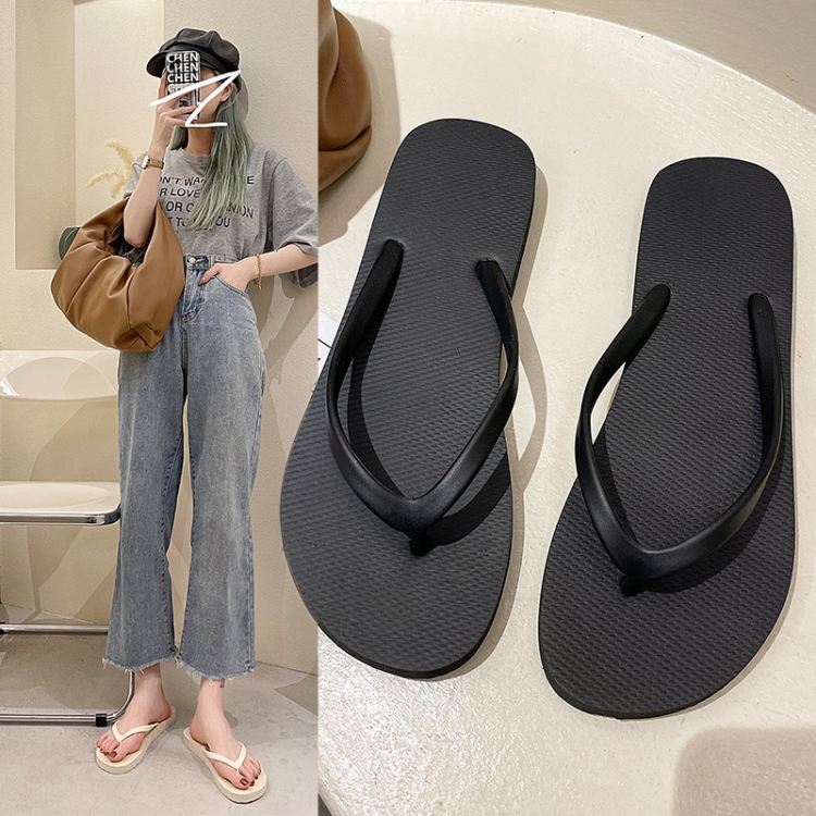 Women Summer Outer Slippers Flip-flops Sandals Beach Shoes, Size: 37-38 ...