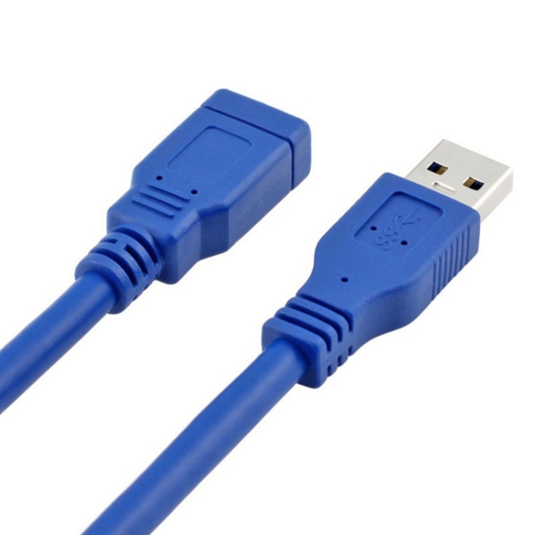 Cable Extensión USB 3.0 Macho a Hembra 1.5 Metros Azul