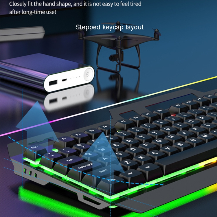 K-Snake Kit clavier et souris à sensation mécanique USB filaire