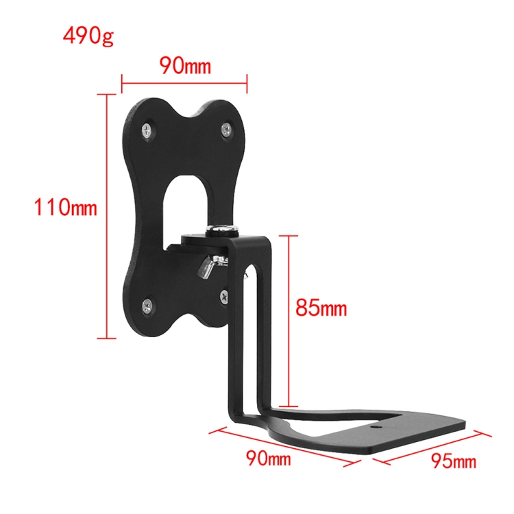 For SONOS Era100 WiFi Wireless Bluetooth Speaker Metal Wall Hanging Bracket(Black) For SONOS Era100 WiFi Wireless Bluetooth Speaker Metal Wall Hanging Bracket(Black)