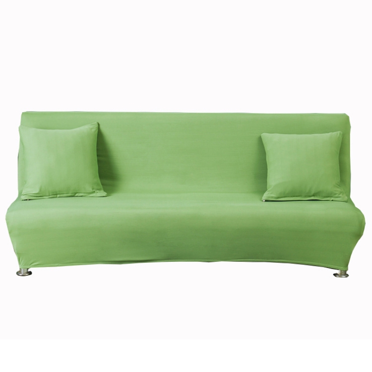 Funda para sofá cama elástica sin brazos Funda para sofá cama plegable con  todo incluido Sombra, tamaño: L para sofá de 160-190 cm (verde)
