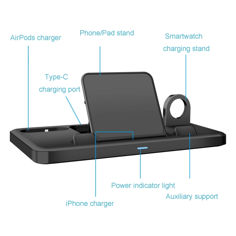 For IPhone / Apple Watch / AirPods Series Multi-Functional Charging Stand 3 In 1 For IPhone / Apple Watch / AirPods Series Multi-Functional Charging Stand 3 In 1