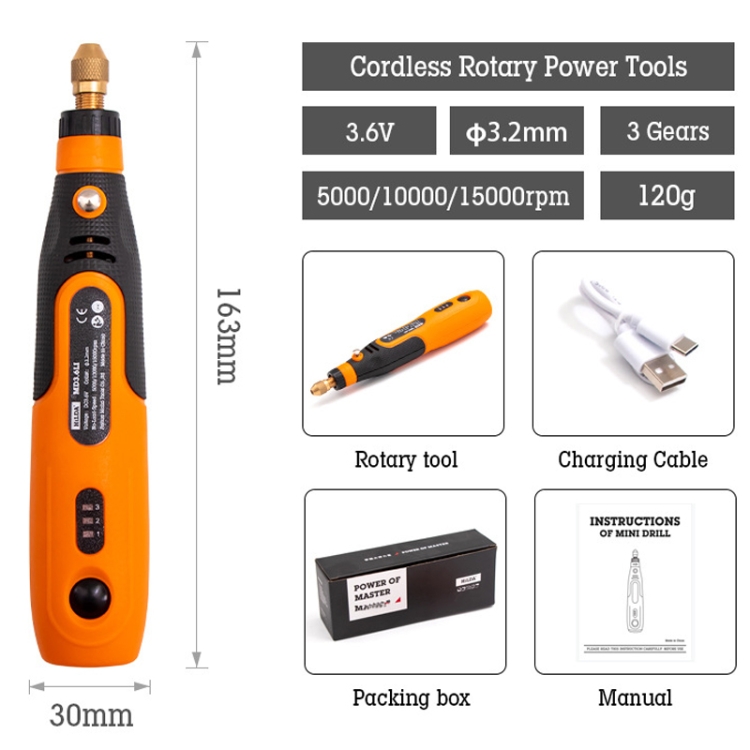 HILDA 3.6V Electrical Grinder Pen Precision Carving Micro Power Drill ...