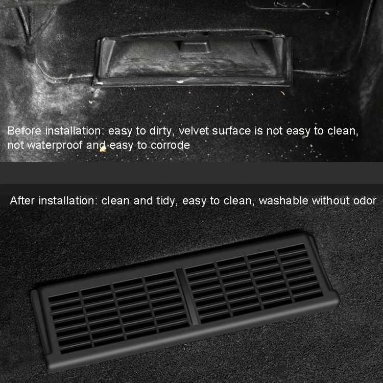 Couvercle de Protection de ventilation sous le siège de voiture, 1