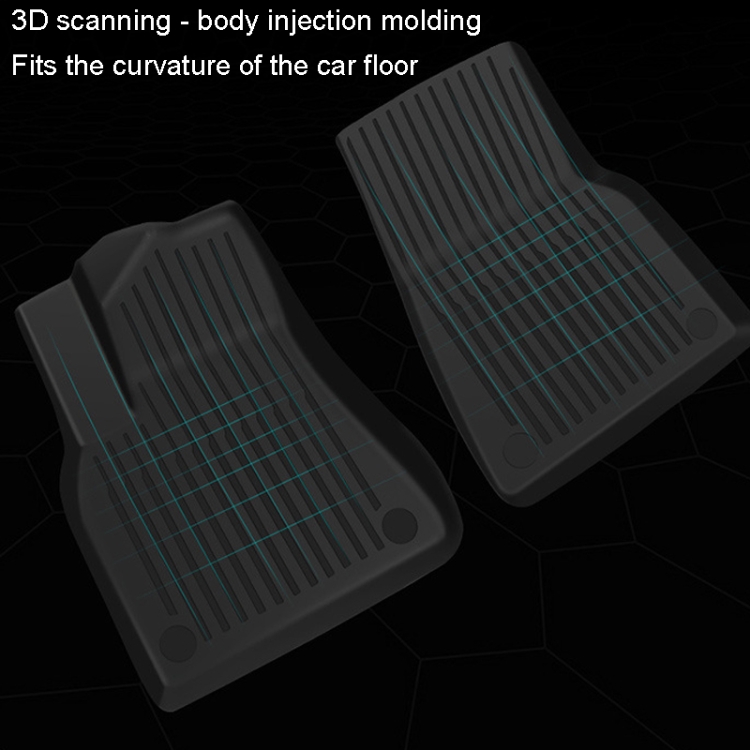 3 teile/satz Für Tesla Modell 3 TPE Injektion Auto Fußmatten Innen Zubehör