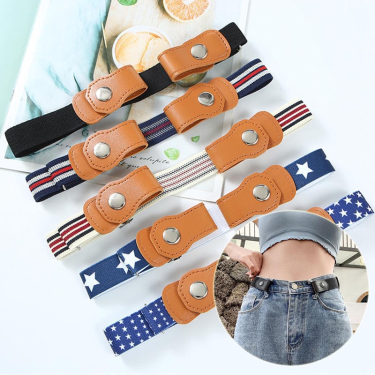 Kids Elastic Adjustable Belts for Girls Easy Buckle Invisible Flat Buckle  Stretchy Belt for Kids Boys Girls