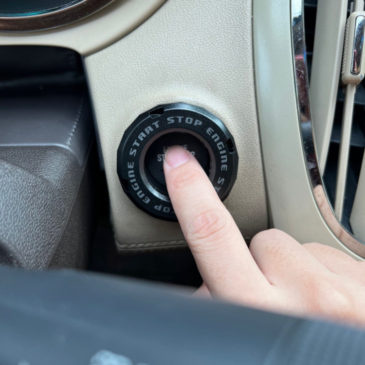 Bouton de démarrage de la voiture Couvercle du bouton de démarrage du  moteur Couvercle du protecteur rotatif d’allumage