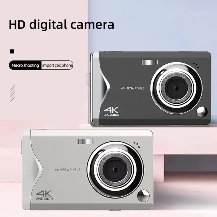 Cámara digital HD con enfoque automático y pantalla IPS de 3,0 pulgadas 4K HD (blanco) - B1
