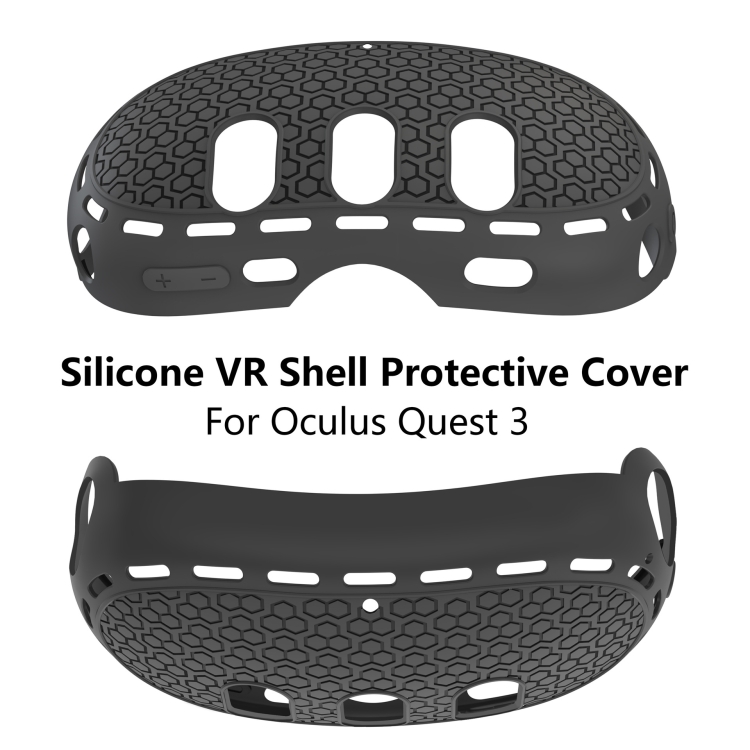 Para Meta Quest 3 VR Host Funda protectora de silicona Accesorios para dispositivos inteligentes (blanco) - B4