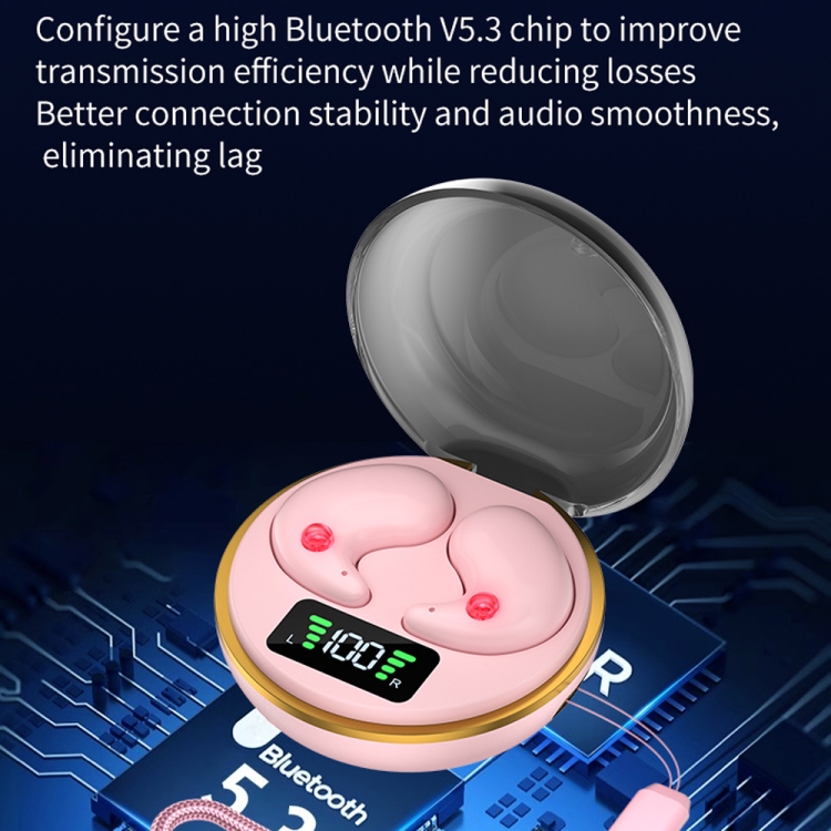 Digital Display Invisible Mini Leisure Stereo Binaural Bluetooth Earphones With Charging Compartment(White) Digital Display Invisible Mini Leisure Stereo Binaural Bluetooth Earphones With Charging Compartment(White)