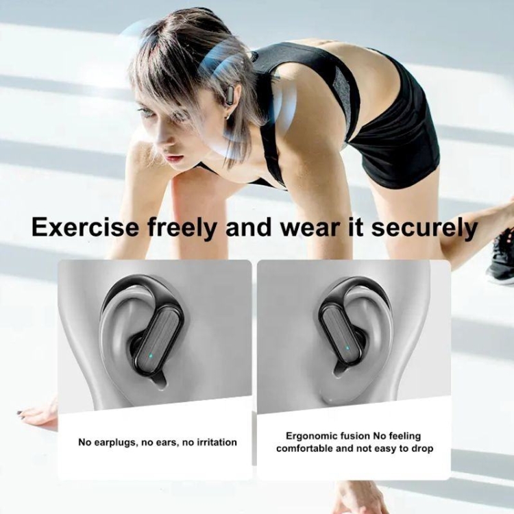 TWS Ear-mounted Sports Waterproof LED Digital Display Wireless Bluetooth Earphones(Black) TWS Ear-mounted Sports Waterproof LED Digital Display Wireless Bluetooth Earphones(Black)