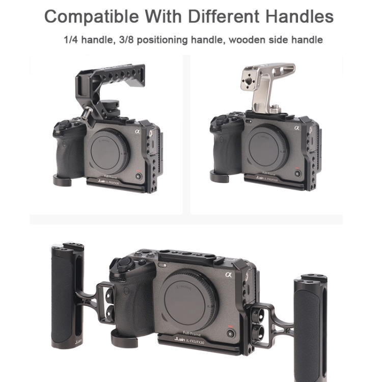 Für Sony FX30 FX3 Kamera JLWIN Schutzkäfig Stabilisator Rig, Spezifikation:  Nur Oberplatine