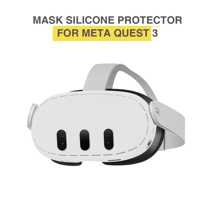 Para Meta Quest 3 Funda protectora para casco Carcasa antirrayas y a prueba de sudor Accesorio VR (gris claro) - B1