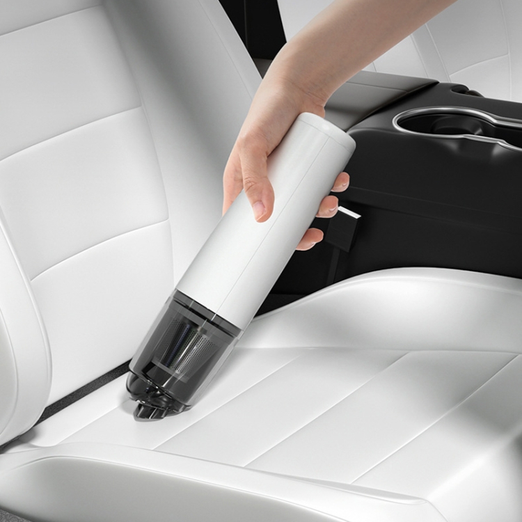 Mini aspirapolvere per auto potente portatile senza fili portatile  staccabile, stile: filtro in plastica (bianco)