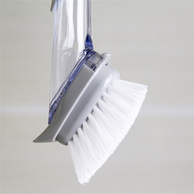 Kitchen Long Handle Automatic Liquid Filling Non-Stick Pan Scrubber Brush Cleaning Brush, Style: Brush - B2