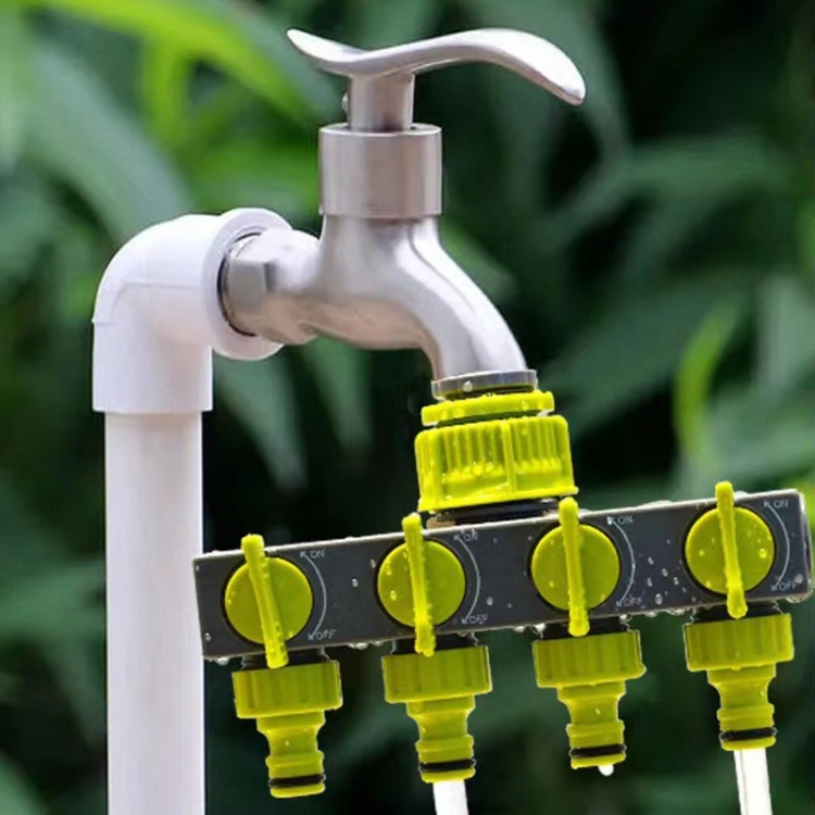 Simplify Garden Irrigation With the One Input Four Output Faucet Valve Diverter