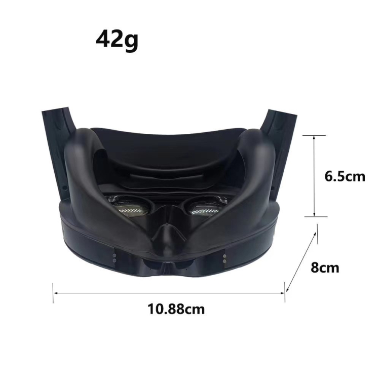Para Mate Quest Pro Eye Mask Bloqueo de luz Reemplazo magnético Cubierta de silicona para ojos Accesorios VR (Negro) - B2